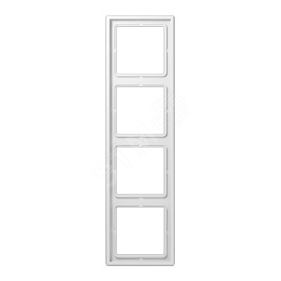 Изображение товара Четырехкратная белая рамка для установки JUNG LS984WW