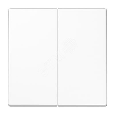 Изображение товара Клавиша 2-я для выключателей без подсветки серия LS990, белая, Германия