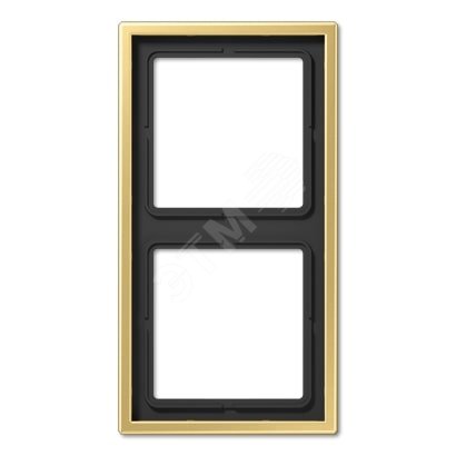 Изображение товара Рамка 2-я для горизонтальной/вертикальной установки Серия- LS990 Материал- металл Цвет- классическая латунь (шт)