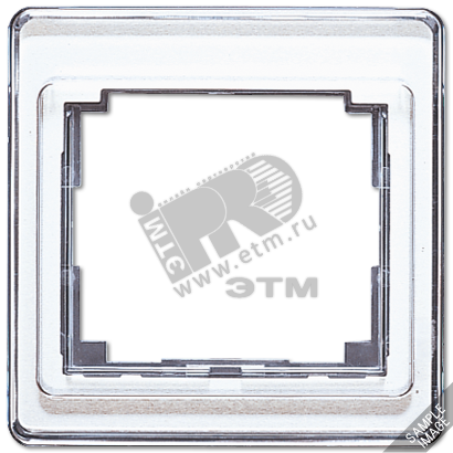 Изображение товара Вертикальная рамка 3 поста серебро акрил Германия JUNG SL583SI