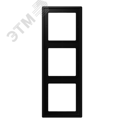 Изображение товара Рамка из дюропласта на 3 поста черный матовый JUNG