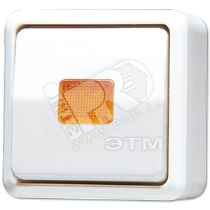 Изображение товара Выключатель контрольный для накладного монтажа универсальный белый (шт)