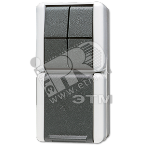 Изображение товара Комбинация - розетка и сдвоенный выключатель для накладного монтажа IP44 (шт)