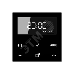 Таймер с дисплеем стандарт для LB вставки  жалюзи  /  освещение  Серия A500  Материал- термопласт  Цвет- черный