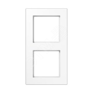 Изображение товара Рамка 2-я для горизонтальной/вертикальной установки Серия- A550 Материал- термопласт. Цвет- белый (шт)