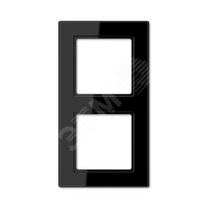 Изображение товара Рамка 2-я для горизонтальной/вертикальной установки Серия- ACreation Материал- термопласт. Цвет- черный (шт)