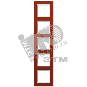Рамка 5-я для горизонтальной/вертикальной установки  Серия- ACreation  Материал- стекло  Цвет- красный