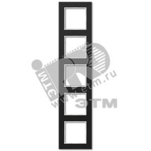 Рамка 5-я для горизонтальной/вертикальной установки  Серия- ACreation  Материал- стекло  Цвет- черный