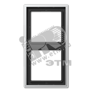 Изображение товара Рамка 2-я для горизонтальной/вертикальной установки Серия- LS990 Материал- металл Цвет- алюминий (шт)