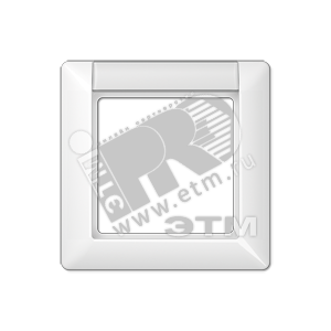 Изображение товара Рамка 1 пост универсальная с полем для надписи белая (шт)