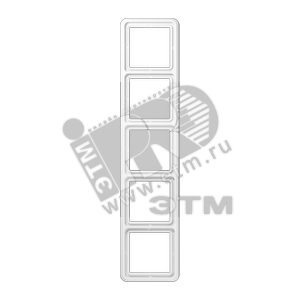 Изображение товара Рамка 5 постов универсальная белая (шт)