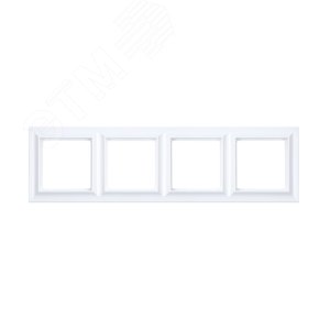 Изображение товара Рамка 4-поста, Eco Profi Standart, термопласт, белый (шт)