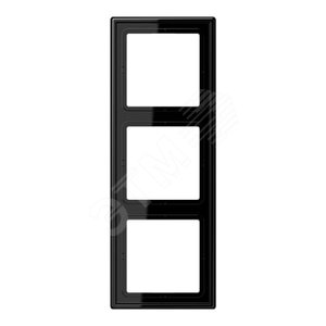 Рамка 3-я для горизонтальной/вертикальной установки  Серия- LS990  Материал- дуропласт  Цвет- черный