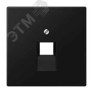 Изображение товара Плата (фиксация винтом) для одного модуля, термопласт, черный матовый (шт)