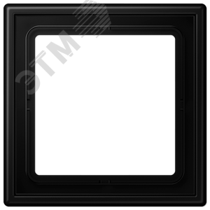 Изображение товара Рамка 1 пост, дюропласт, черный матовый (шт)