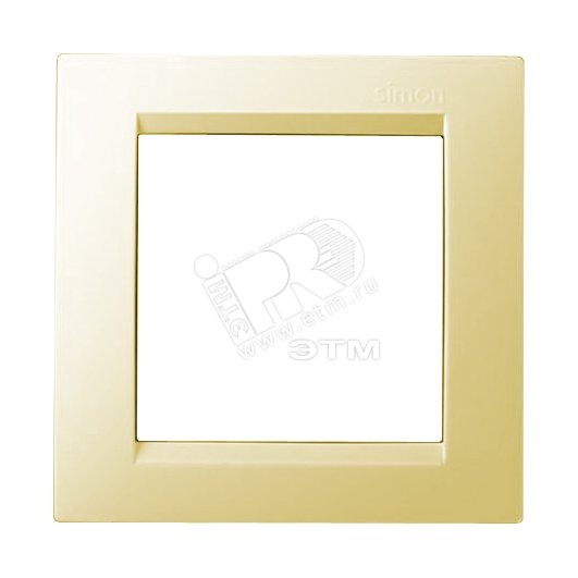 Изображение товара Рамка на 1 пост слоновая кость Simon 15 для электроустановочного оборудования