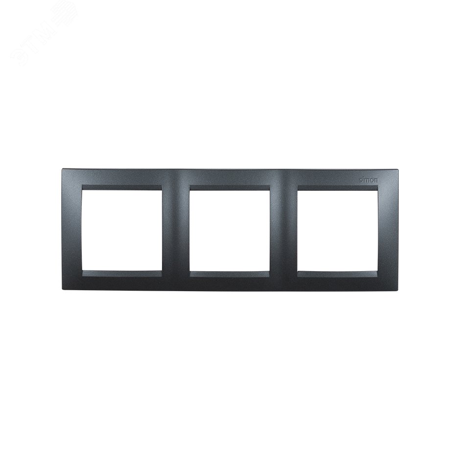 Изображение товара Рамка на 3 поста Simon 15 графит