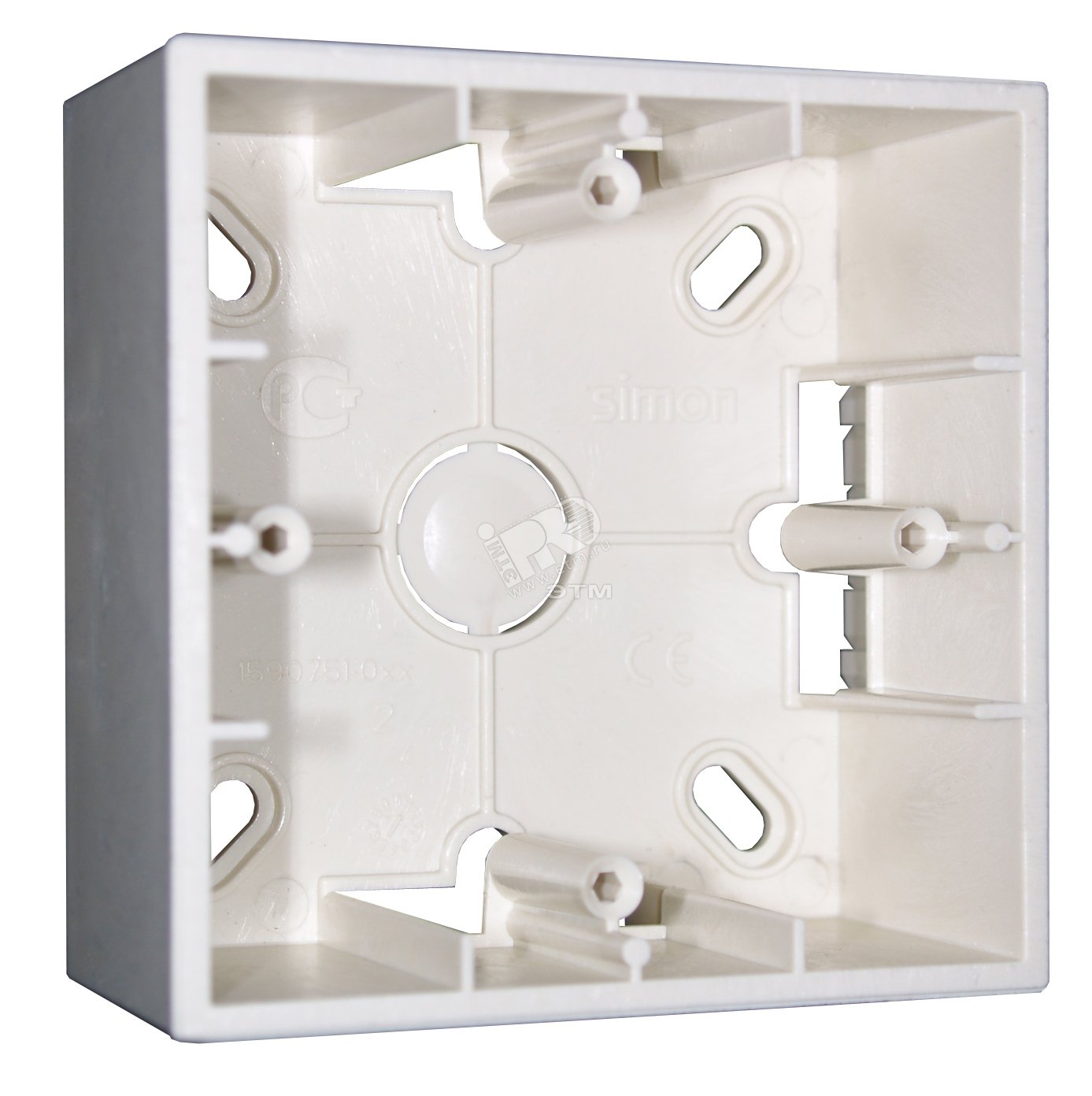 Изображение товара Коробка для наружного монтажа Simon 15 Черный глянец