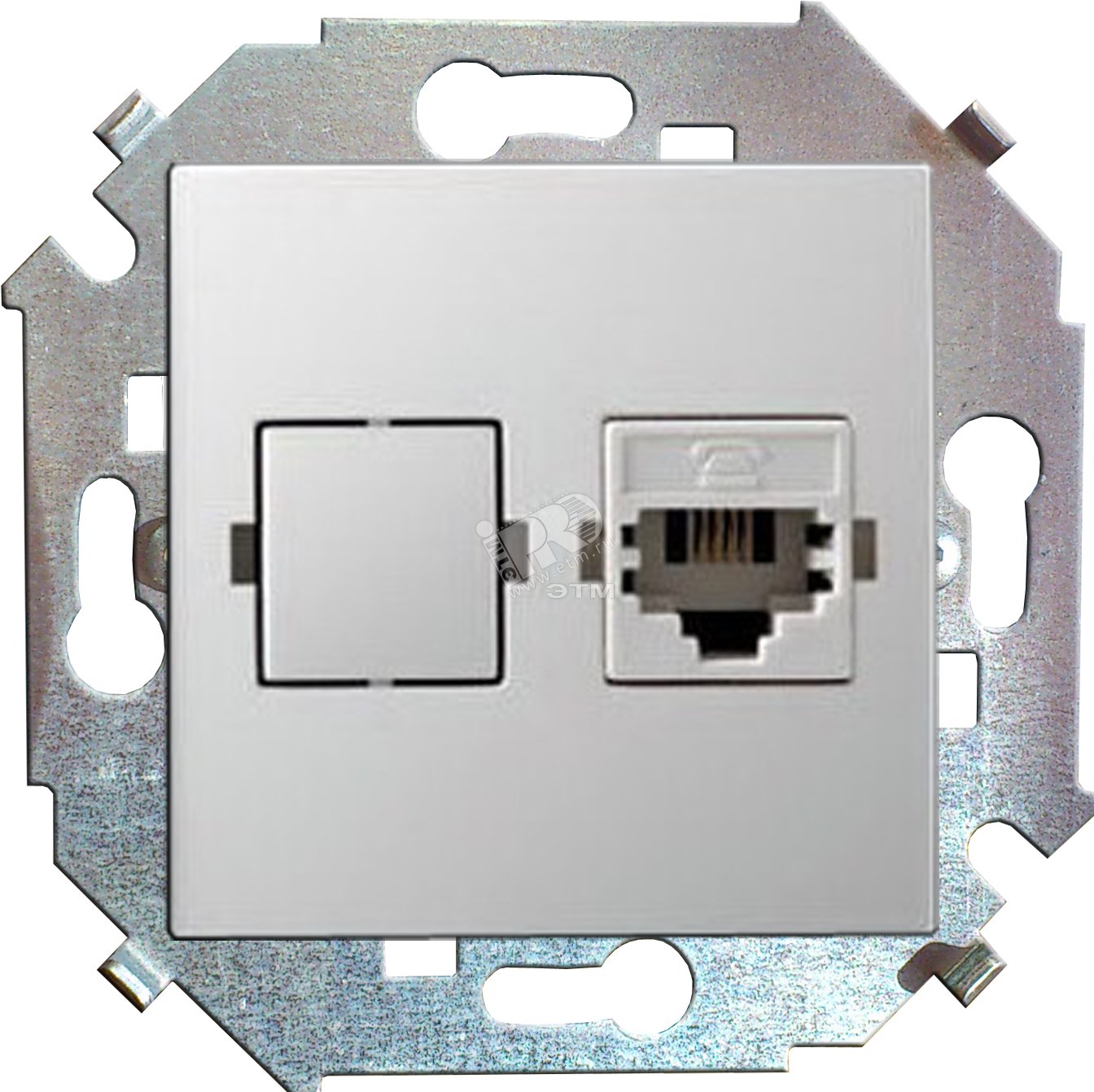 Изображение товара Розетка компьютерная RJ45 категории 5е Simon 15 белая