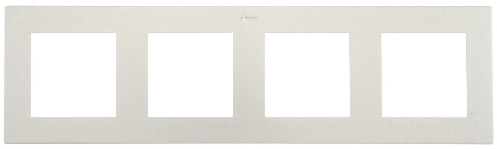 Изображение товара Рамка 4 поста из алюминия Simon 24 Harmonie IP20