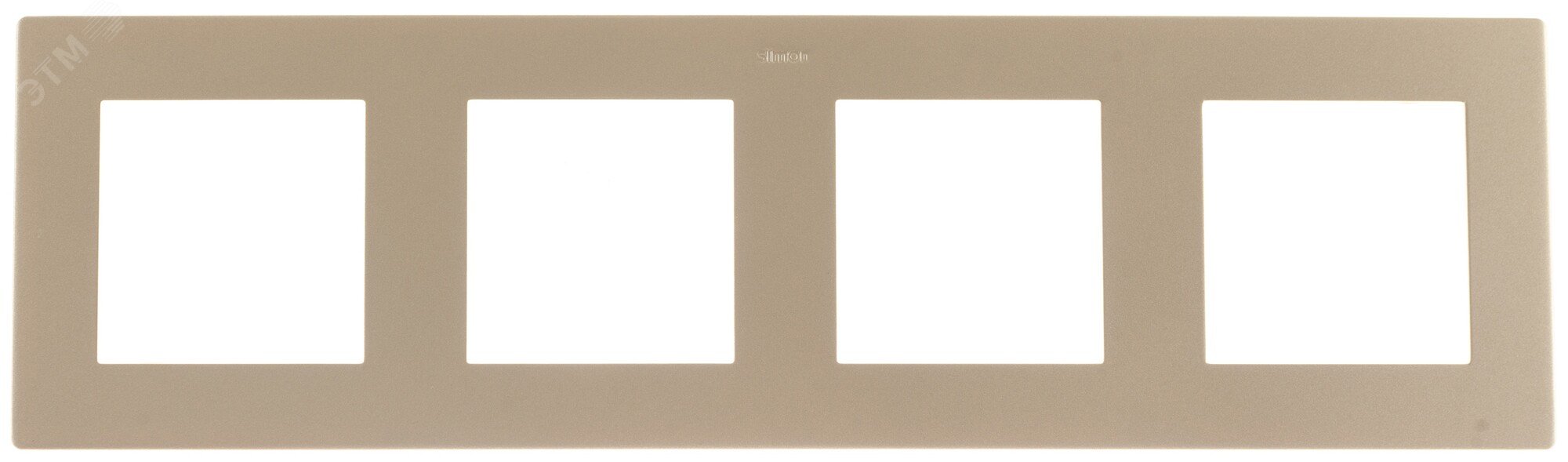 Изображение товара Рамка 4 поста Simon 24 Harmonie шампань для внутренней электромонтажной установки