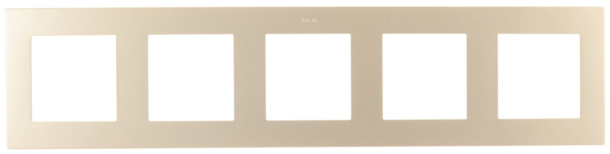 Изображение товара Рамка 5 постов шампань Simon 24 Harmonie для встраиваемого монтажа