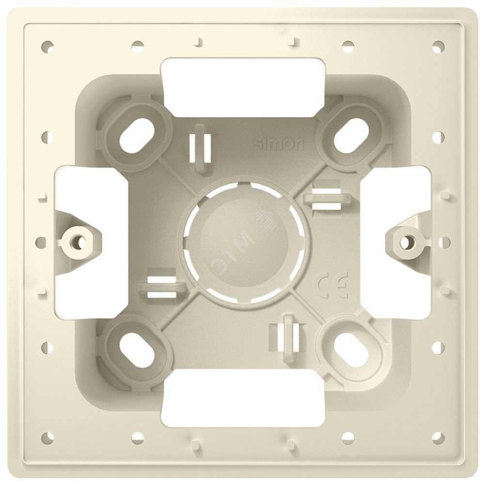 Изображение товара Коробка монтажная для накладного монтажа 1 модуль, слоновая кость (шт)