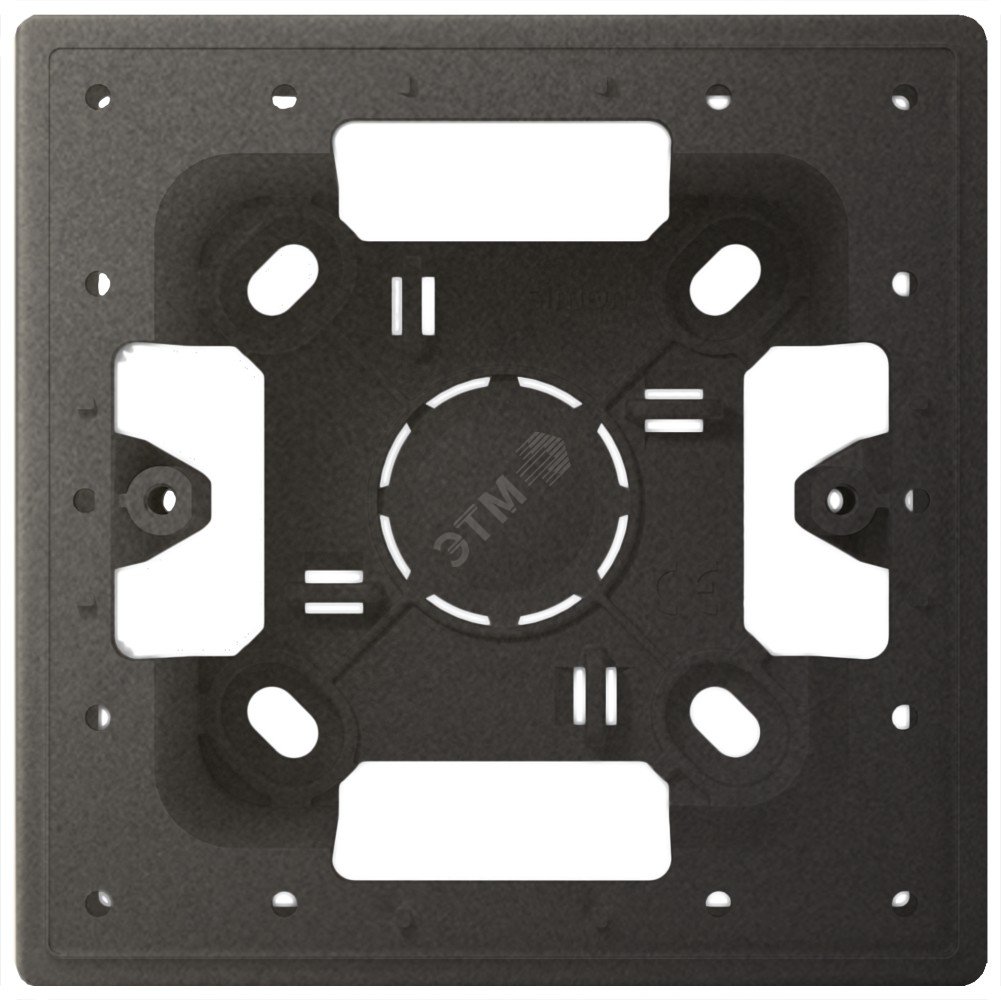 Изображение товара Коробка монтажная для накладного монтажа 1 модуль, графит (шт)