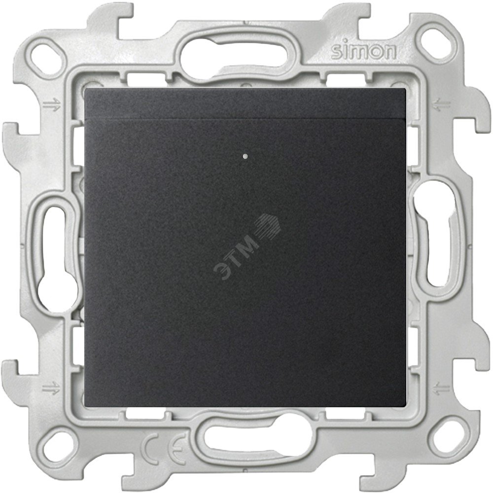 Изображение товара Выключатель карточный графит Simon 2 Harmonie IP20 10А 250В