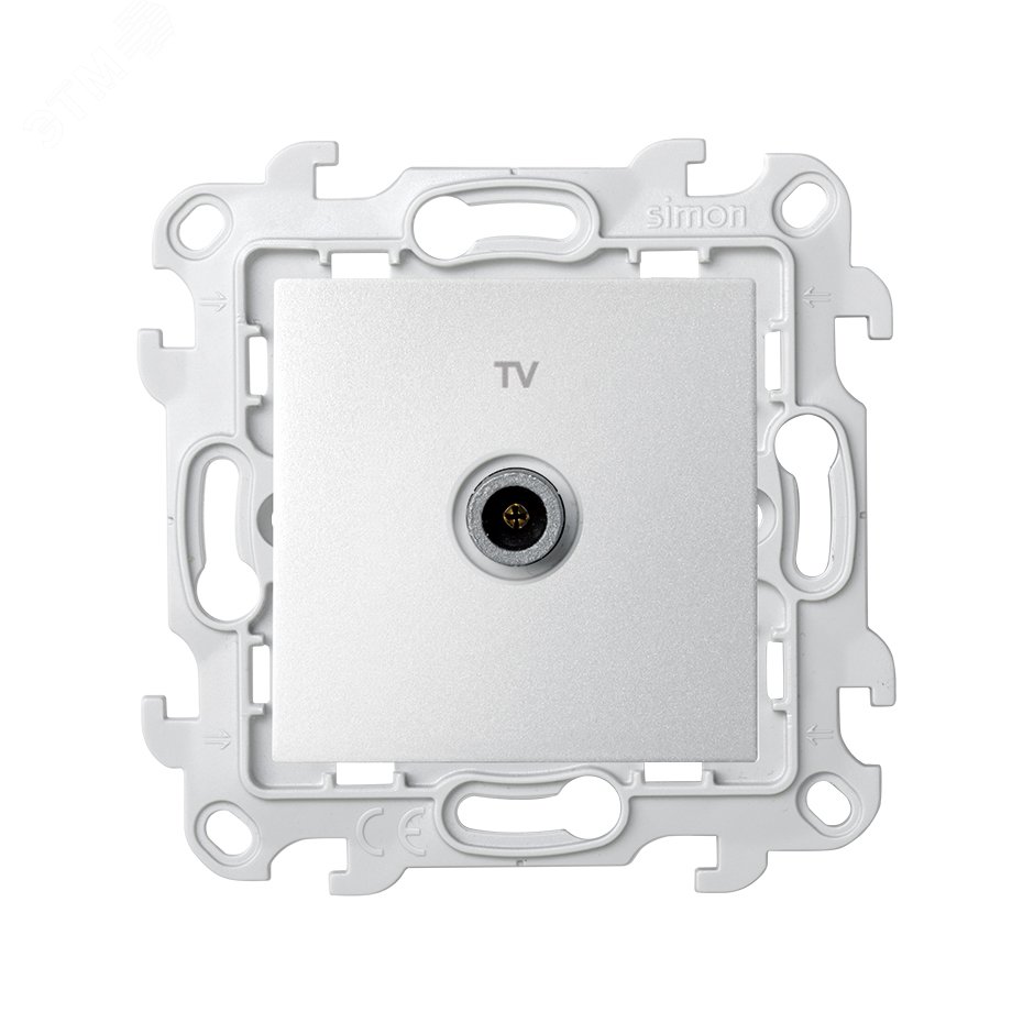 Изображение товара Розетка TV одиночная алюминий S24 Harmonie серия SIMON 24 HARMONIE