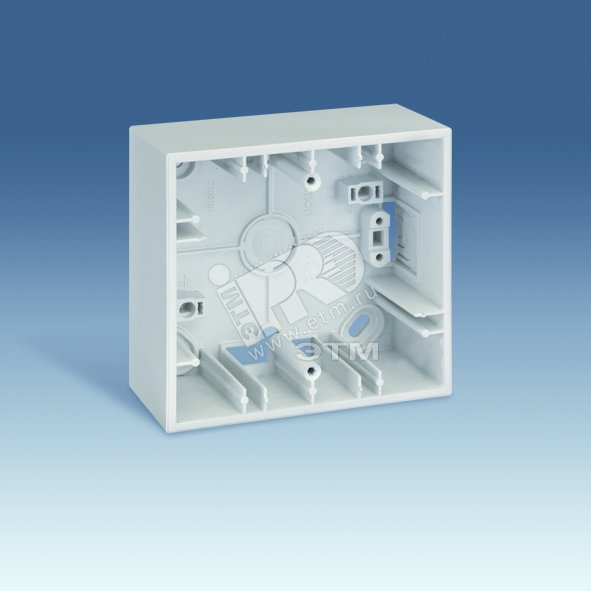 Изображение товара Коробка на 2 поста для открытой проводки 86х93х37мм белая Simon S27Pl