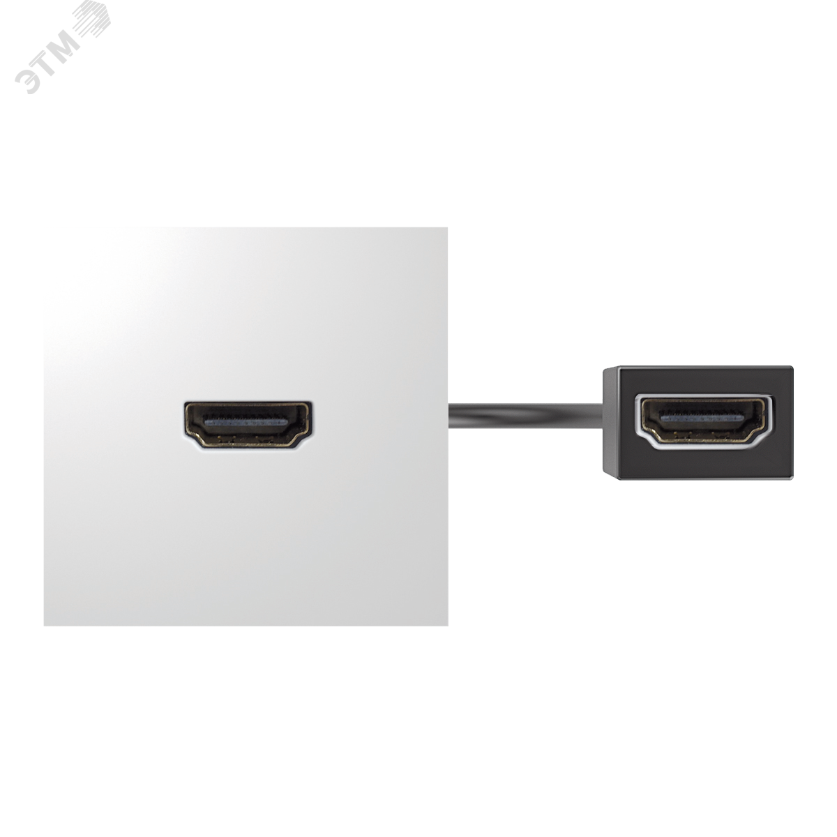 Модуль с адаптером, проходной HDMI мама/мама, белый, 400 40001194-030 Simon