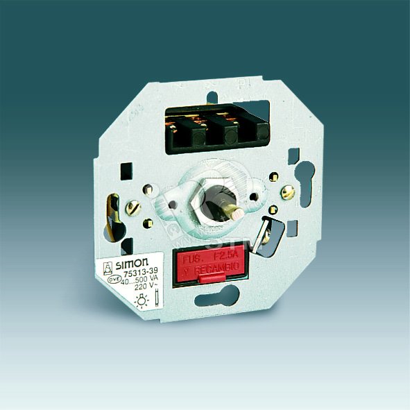 Регулятор напряжения поворотно-нажимной, переключатель, 40-500Вт 230В, S82,82N, 88, механизм 75313-39 Simon