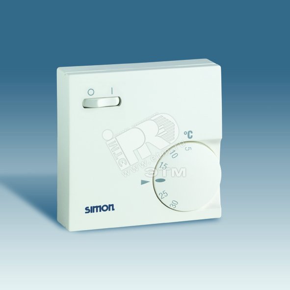 Изображение товара Терморегулятор комнатный тепло-холод 10-5А 220В графит Simon 75503-68