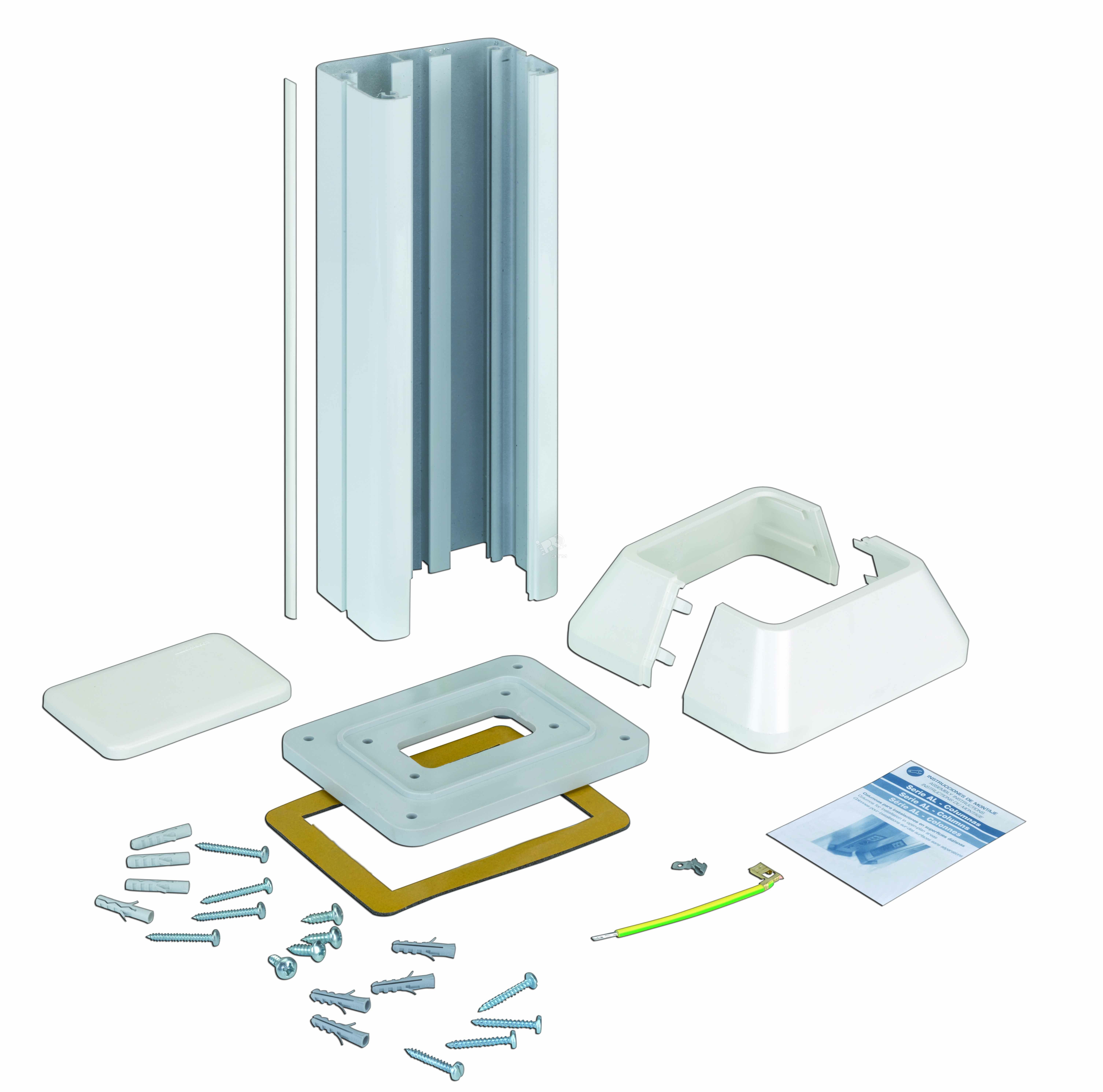 Изображение товара Миниколонна 1-сторонняя на 2 CIMA-модуля Connect белый 336x715x1095 мм