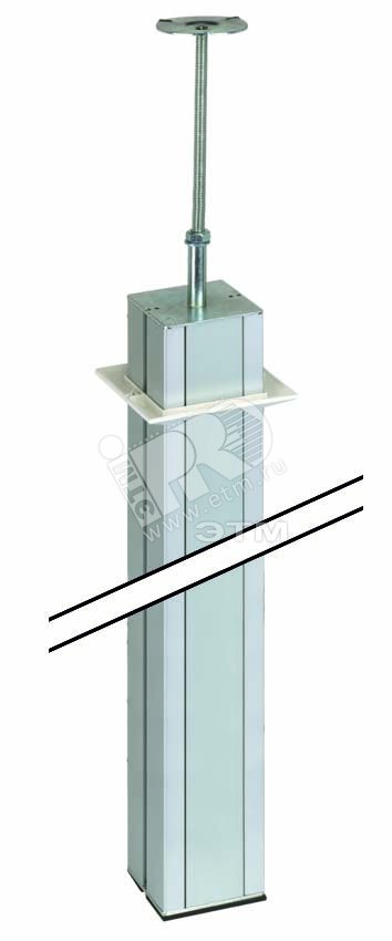 Изображение товара Колонна 2-сторонняя К45 с телескопическим упором 80х80 мм 3м алюминий Simon