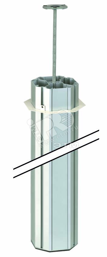 Изображение товара Колонна 4-сторонняя К45 с телескопическим упором 125х125 мм 3м SC алюминий