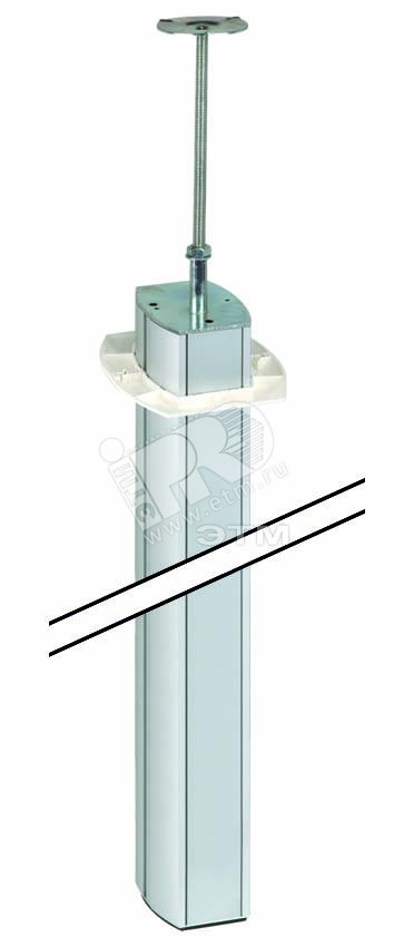 Изображение товара Колонна 2-сторонняя К45 с телескопическим упором 110х80 мм 3м SC алюминий