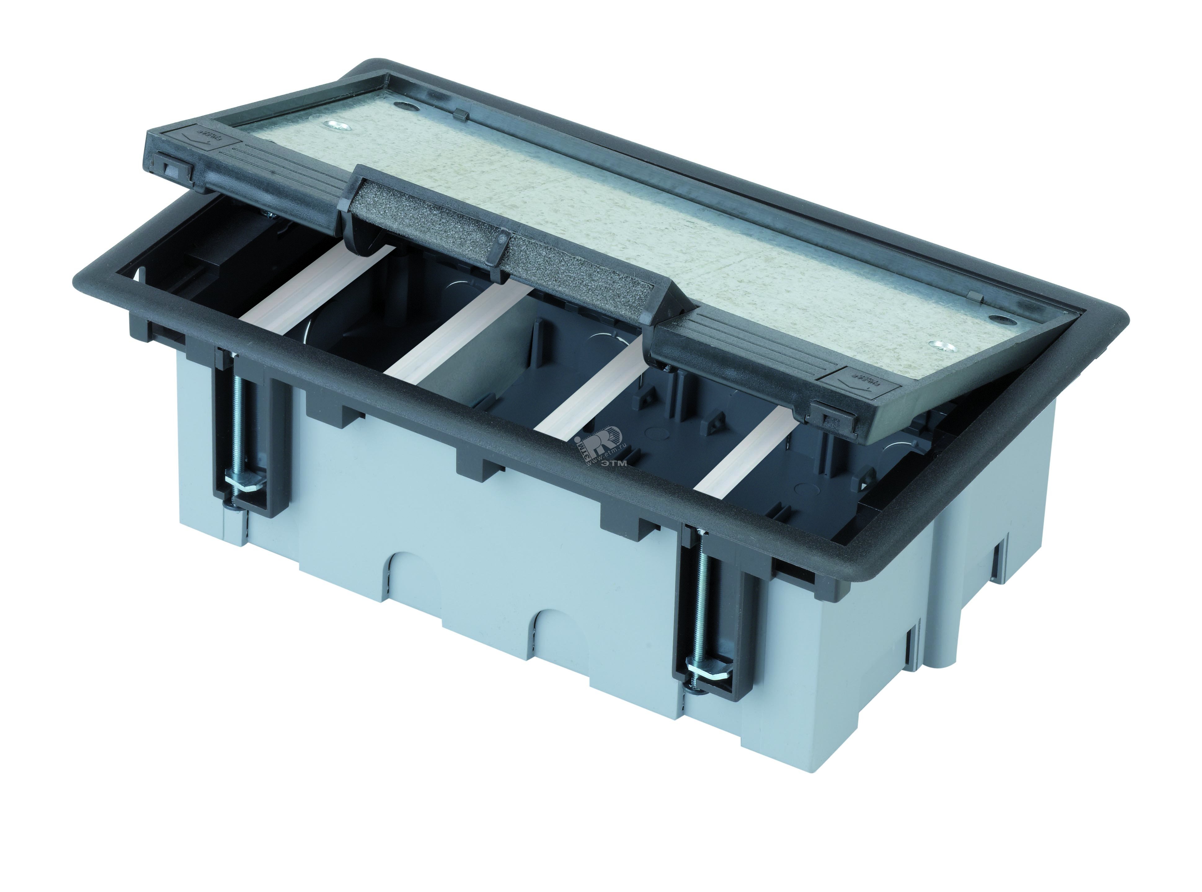 Изображение товара Connect Люк на 4 CIMA-модуля (8 модулей 45х45 мм) глубина 90-120 мм посадка 170х265 мм max 900 кг графит (шт)