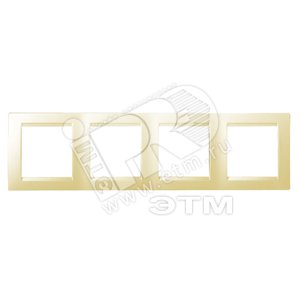 Изображение товара 15 Рамка на 4 поста слоновая кость (шт)