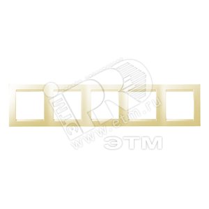 Изображение товара 15 Рамка на 5 постов слоновая кость (шт)