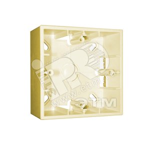 15 Коробка для наружного монтажа на 1 пост слоновая кость 1590751-031 Simon