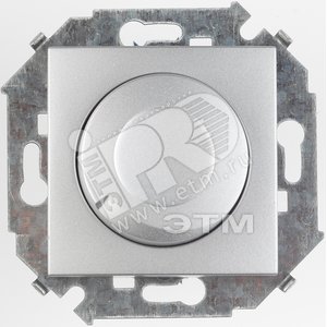 Изображение товара Регулятор напряжения поворотно-нажимной, 500Вт, 230В, винтовой зажим, алюминий (шт)