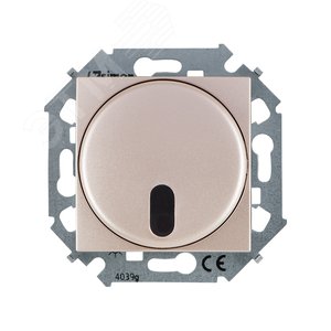 Изображение товара Светорегулятор 15 с управлением от ИК пульта, проходной, 500Вт, 230В, винтовой зажим, шампань (шт)