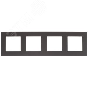 Изображение товара Рамка 4 поста, графит (шт)