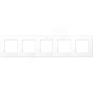 Изображение товара Рамка 5 постов, белый (шт)