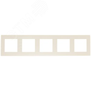 Изображение товара Рамка 5 постов, слоновая кость (шт)