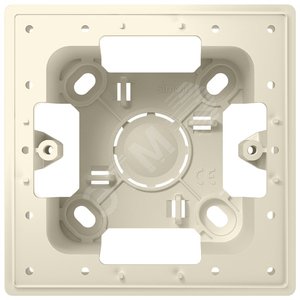 Изображение товара Коробка монтажная для накладного монтажа 1 модуль, слоновая кость (шт)
