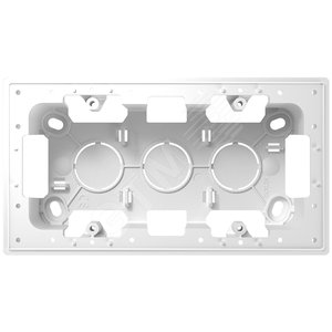 Изображение товара Коробка монтажная для накладного монтажа на 2 модуля, белый (шт)