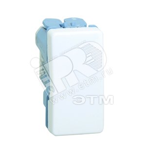 Изображение товара Выключатель проходной узкий, 10А 250В, S27, белый (шт)